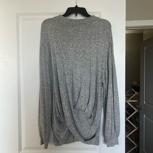 LOFT Lounge Gray Top - XL